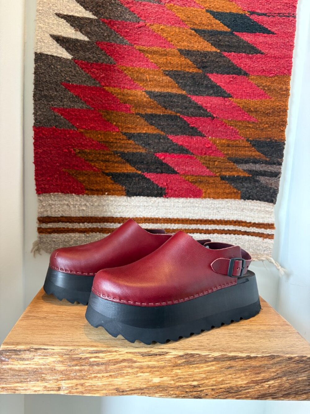 Bryr Tegan Clog in Oxblood, Size 8.5-9 (EU 39)
